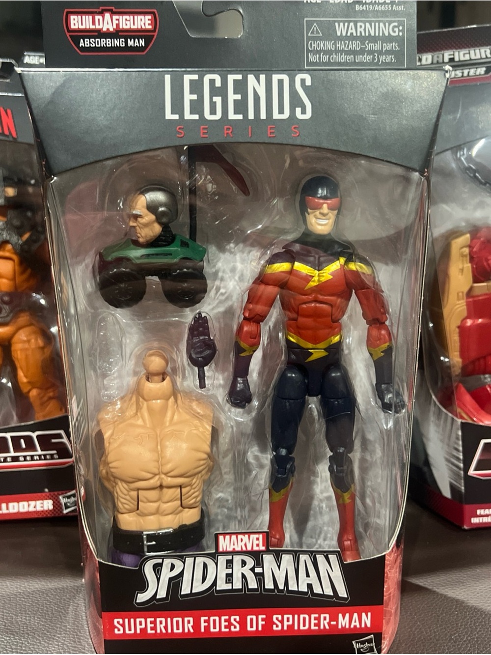 Marvel Legends Superior Foes of Spider-Man SPEED DEMON Absorbing Man BAF